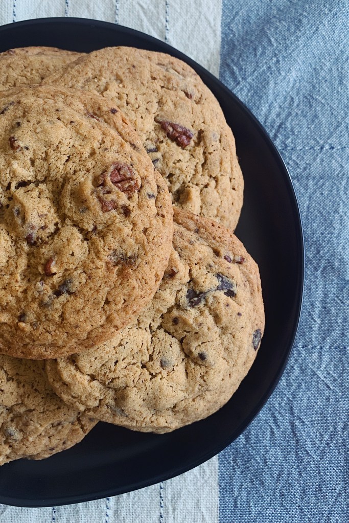 Coffee Chocolate & Pecan Cookies